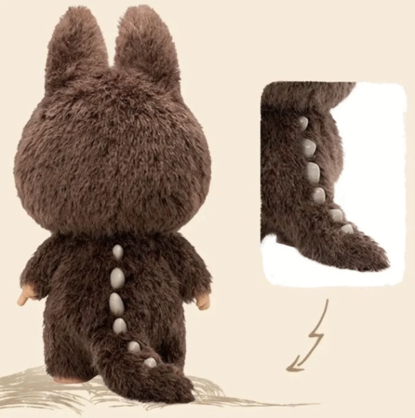 LABUBU Zimomo I Found You Series – Little Chief Plush Doll Keychain - Image 3